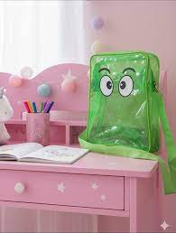 020130 Transparent Crossbody Bag Neon Funky Eye Sling Bag