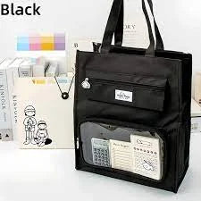 10673 Portable File Handbag Large Capacity Tote Bag Student Training Multicolor