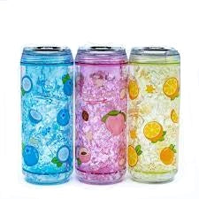 9074 Cute design Double Layer Bottle with Inside Sequence Glitter 240 ml
