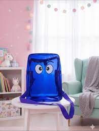 020130 Transparent Crossbody Bag Neon Funky Eye Sling Bag