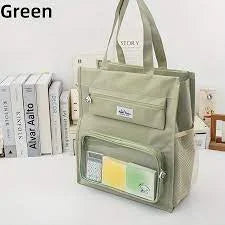 10673 Portable File Handbag Large Capacity Tote Bag Student Training Multicolor