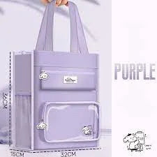 10673 Portable File Handbag Large Capacity Tote Bag Student Training Multicolor
