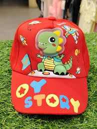 20102 Polyester Comfortable Cartoon Dino Print Little Sports Light Cap For Active Kids {Random Design}