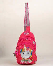 11295 Sling Crossbody Bags for Kids Teenagers Crossbody Bag Chest Bag Adjustable Strap Travel Holiday {Random Colour}