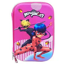 10556 3D Theme Miraculous Pencil Pouches for Girls {Random Design}