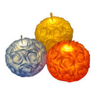 20146 LED Rose Ball Candle Light Up Decorative Floral Design, Battery Operated, Wedding Home Decor