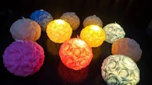 20146 LED Rose Ball Candle Light Up Decorative Floral Design, Battery Operated, Wedding Home Decor