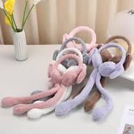 20043 Winter earmuffs for Kids, Ear Muffs for Winter | Moving ear Bunny Earmuffs for Girls, Boys, Women, Chu chu sounds
