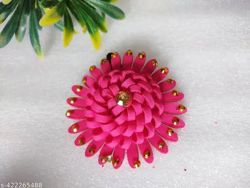 2019 (12Pcs) Chiffon Artifical Flower for Art and Craft Embroidery Work for School Project,Dress Making & Home Badroom Decotions