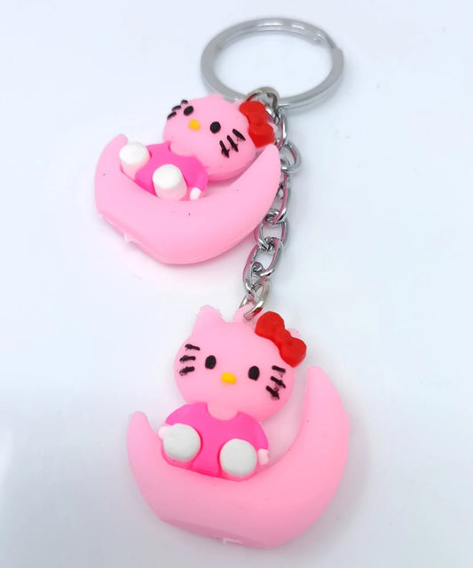 20129 (12 pcs) Cute Character Keyrings Keychains for Girls Random Design