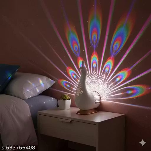 10758 Peacock Light for Wall Living Room Peacock Wall Light Projector for Kids Color Changing Led Night Light Lamp