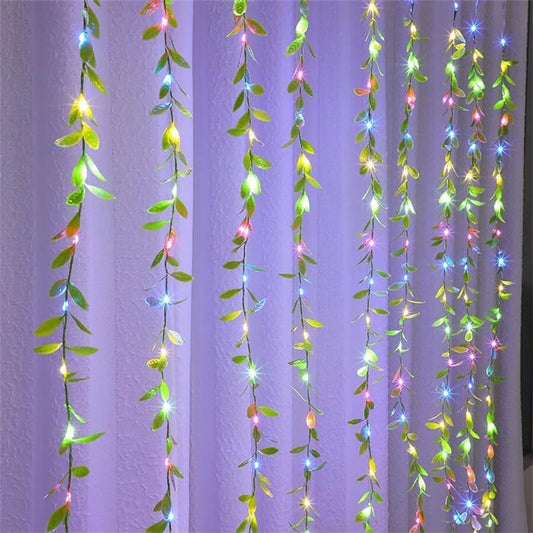 21104 LEDs  Multicolor Flickering Leaf Rice Lights size-13*7*8cm