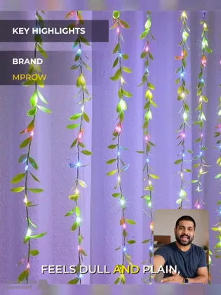 21104 LEDs  Multicolor Flickering Leaf Rice Lights size-13*7*8cm