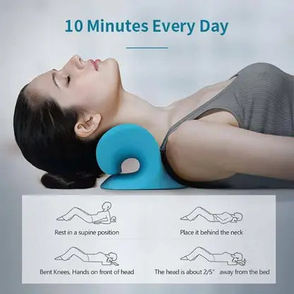 10763 Neck Support For Pain & Neck Hump Corrector For Women Massage Relaxer Neck Support