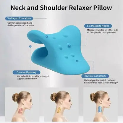 10763 Neck Support For Pain & Neck Hump Corrector For Women Massage Relaxer Neck Support