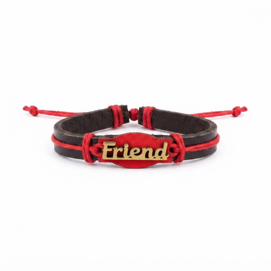 20858 {Pack of 12} Adjustable Friendship Leather Bracelet for Boys & Girls | Handmade Unisex Wrist Band | Multicolor Rope Bracelet | Best Friend Gift