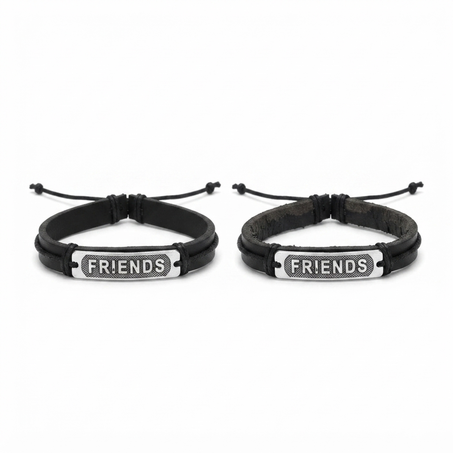 20859 {Pack of 12} Best Friend Unisex Faux Leather Bracelet
