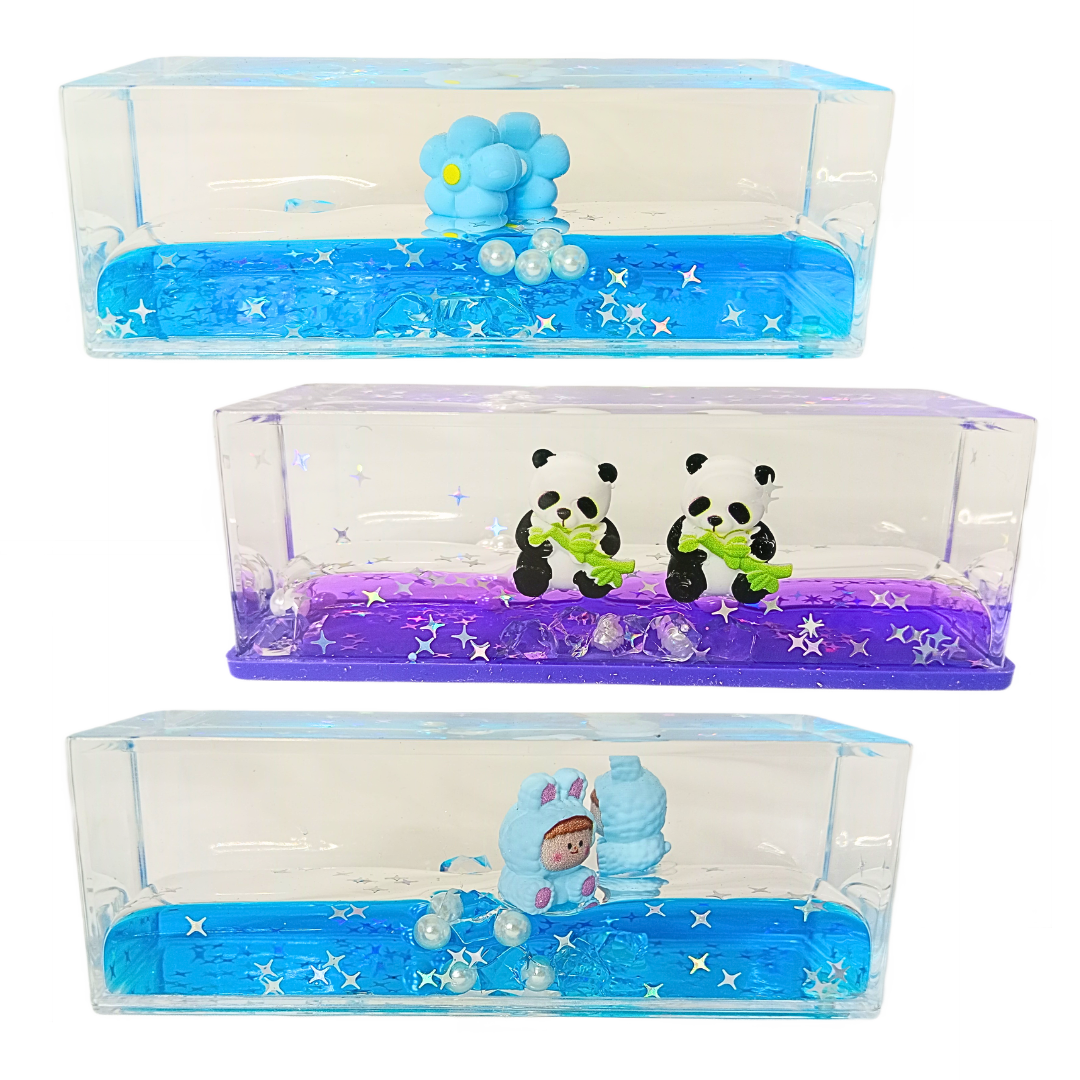 20361 Liquid Wave Motion Desk Toy: Delightful Addition to Any Space - Placed on a Desk, Shelf, Car Dashboard {Random Design}