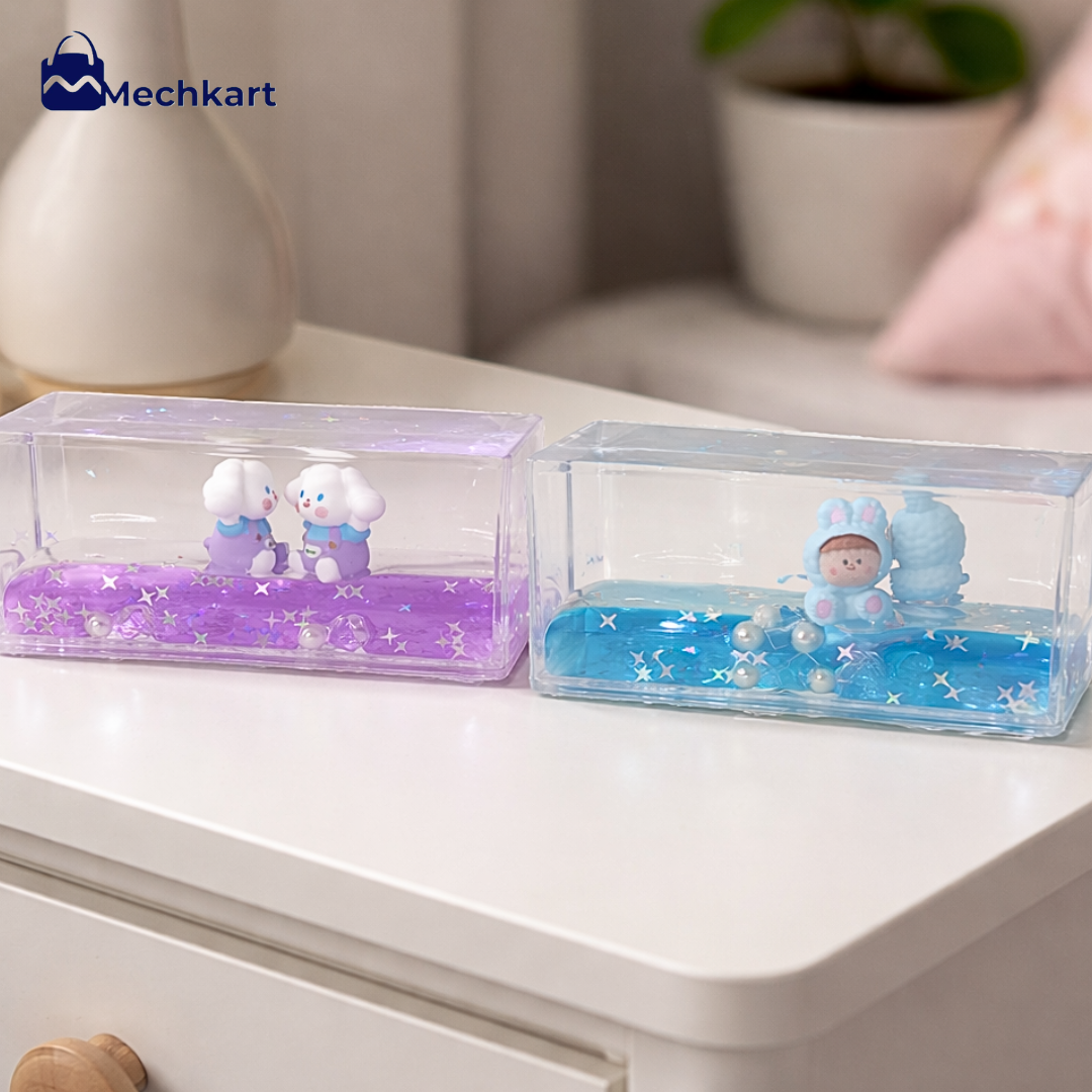 20361 Liquid Wave Motion Desk Toy: Delightful Addition to Any Space - Placed on a Desk, Shelf, Car Dashboard {Random Design}