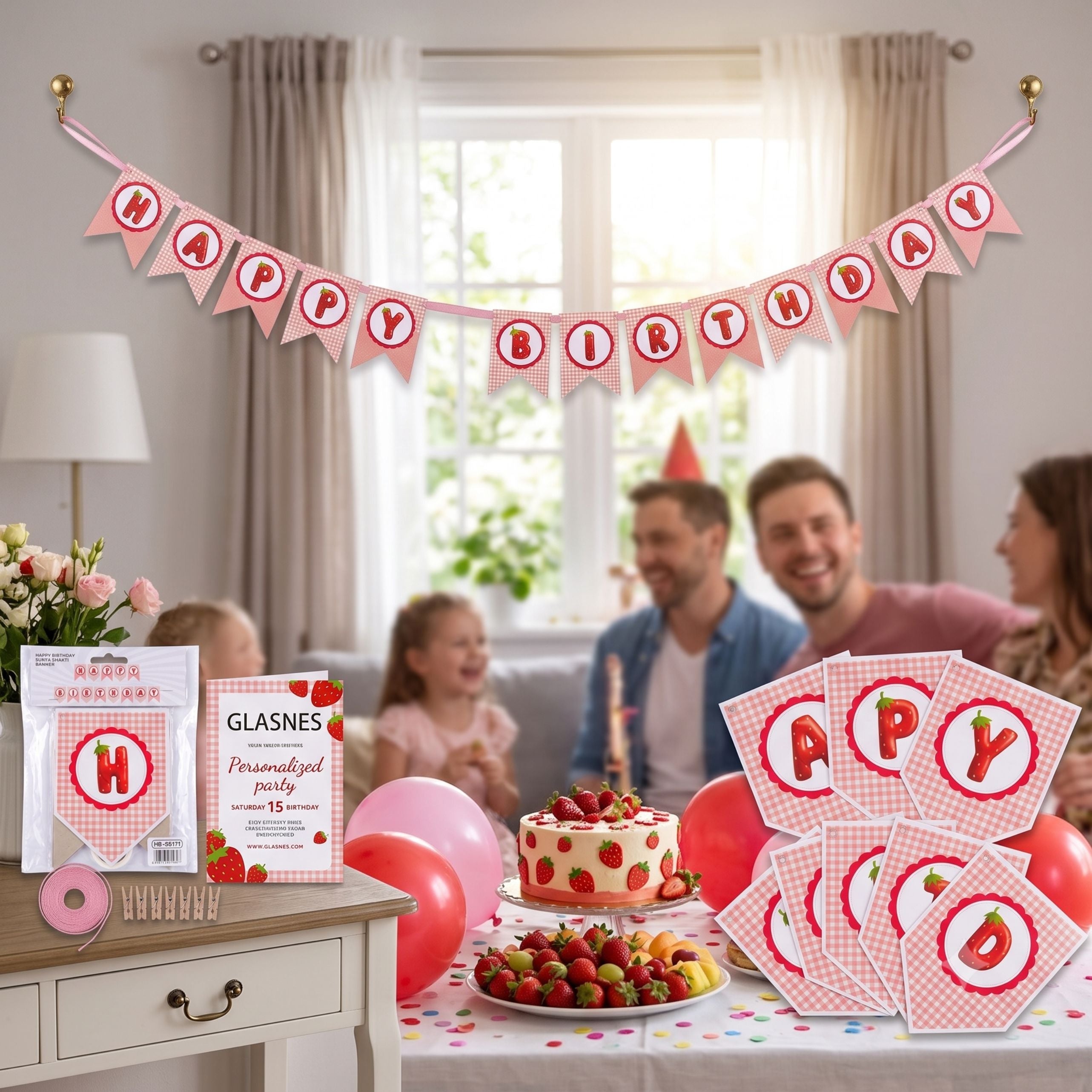 21216 Happy Birthday Banner  Birthday Party Decorations