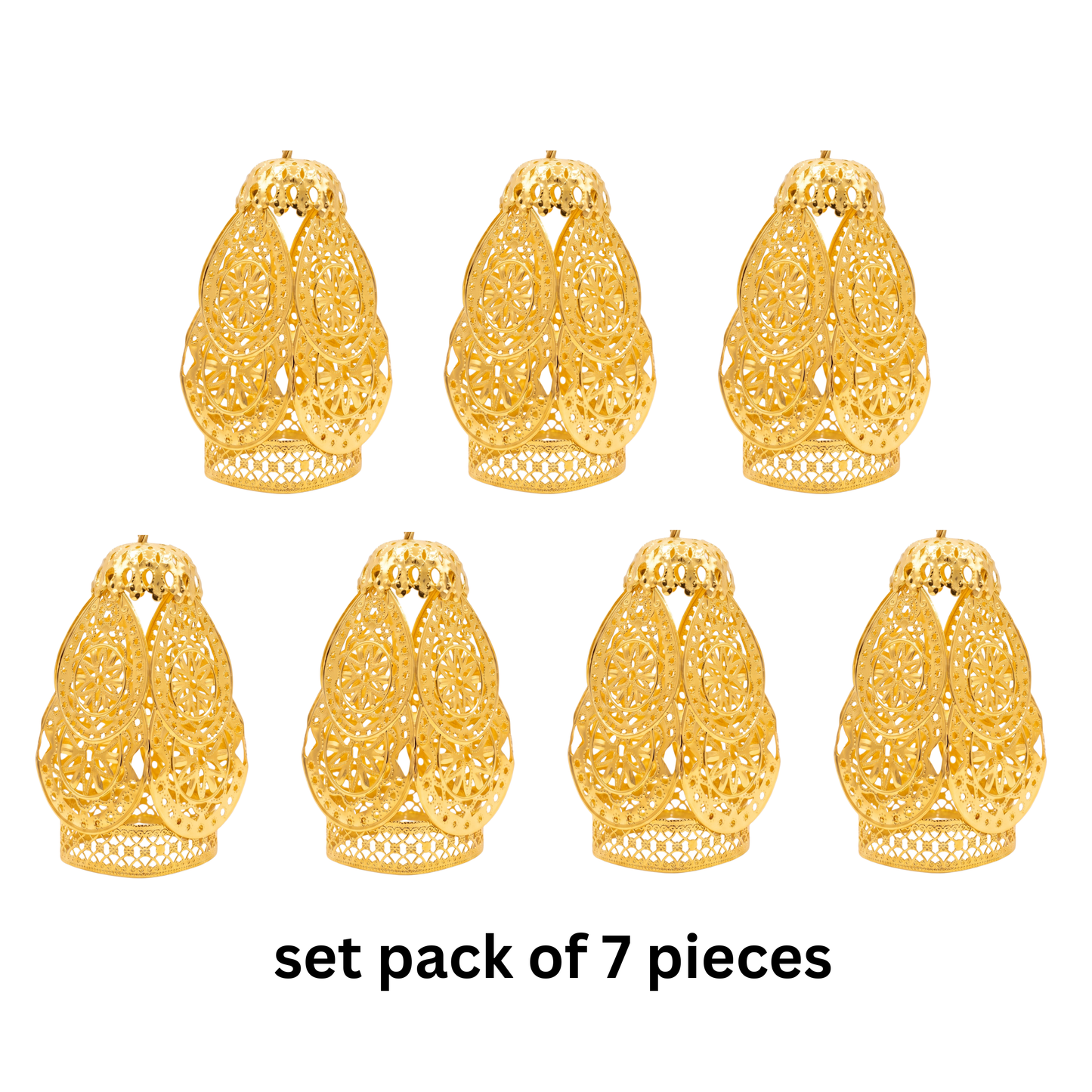 21092 {Pack of 7} Decorative Bell Strings – Elegant Hanging Bells for Home, Temple, Door Entrance, Wall Décor & Festive Decoration