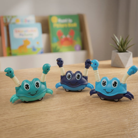 JS8811 Smart Crawling Crab Toy – Bump & Go Action with Tube hand Toy for Toddlers and Babies