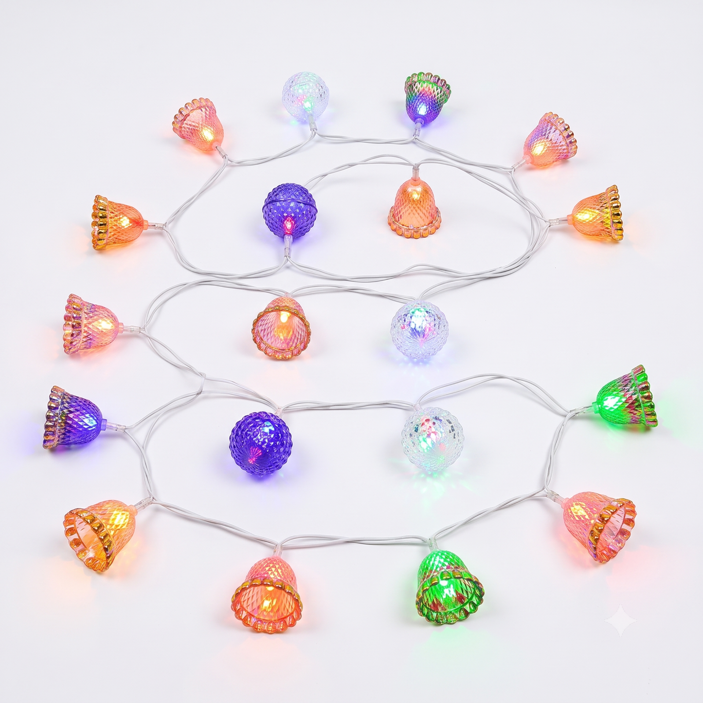 21103 Express Shipping Golden Hued Bell Lights String {Golden light}