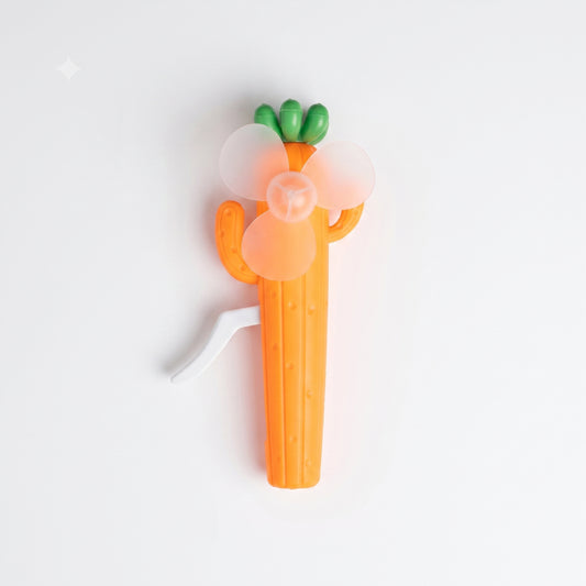 21140 Cactus Hand Fan for Kids & Adults, Cute Burger & Fries Hand Press Fan, Portable, Lightweight Summer Toy for Trave
