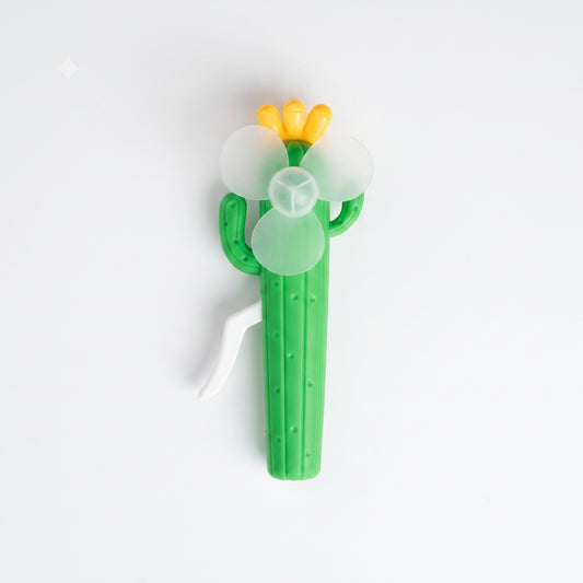 21140 Cactus Hand Fan for Kids & Adults, Cute Burger & Fries Hand Press Fan, Portable, Lightweight Summer Toy for Trave