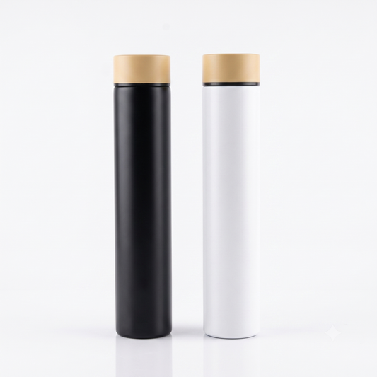 21135 Stainless Steel Slim Water Bottle 250ml, Double Wall Insulated Flask, Leakproof & BPA Free, Matte Finish Travel Bottle for Office, Gym & Daily Use, Compact & Lightweight Design