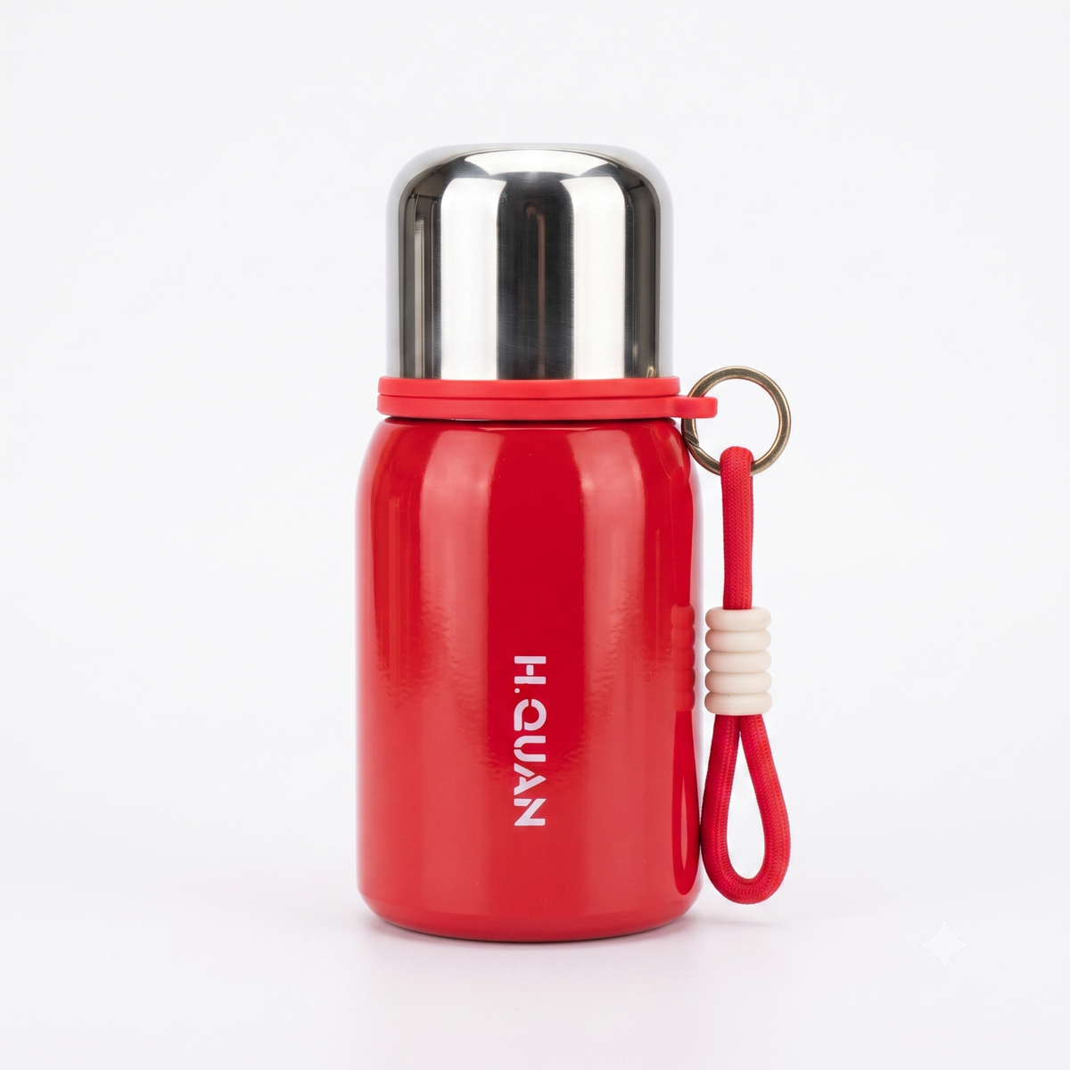 HQ-6185 Stainless Steel Mini Vacuum Flask Leak Proof Double Wall Insulated Water Bottle 350ml