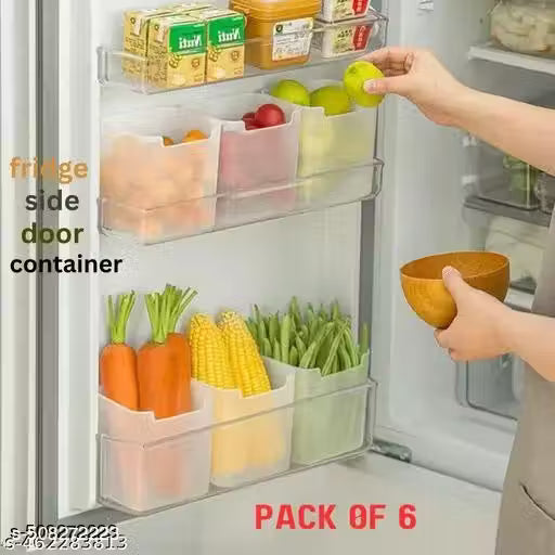 10514 {6pcs} fridge storage boxes multipurpose containers