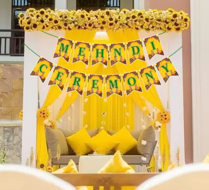 8038 Mehndi Ceremony Paper Banner