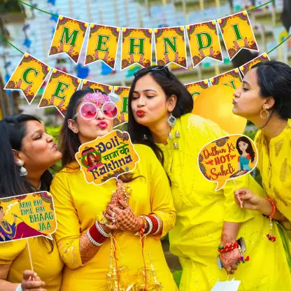 8038 Mehndi Ceremony Paper Banner