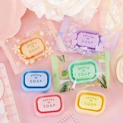 ER-6077 Gift Mini Bathing Cute Soap Erasers For Kids {Multicolor}