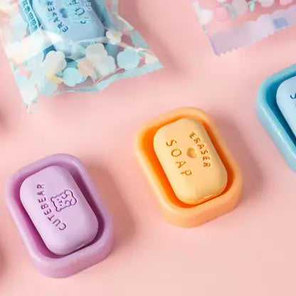 ER-6077 Gift Mini Bathing Cute Soap Erasers For Kids {Multicolor}