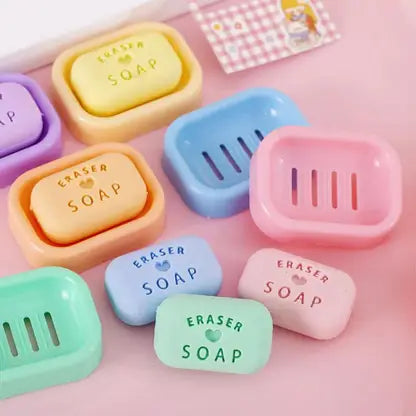 ER-6077 Gift Mini Bathing Cute Soap Erasers For Kids {Multicolor}