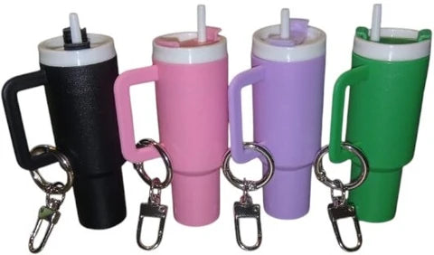 20180 Mini Tumbler Keychain for Stanley Cup, Cute Chapstick holder Charms for Women Girl Purse Handbag Backpack