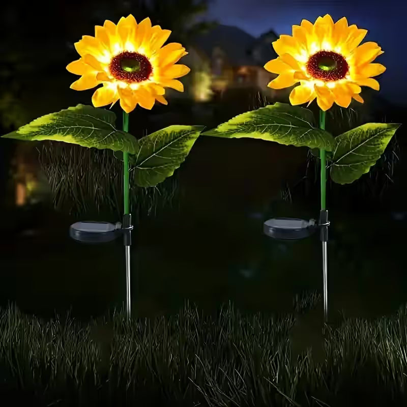 20308 Led Solar Sunflower/Light Flower for Garden/Garden Solar Flower for Outdoor Pack of 1