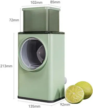 10842 Manual Vegetable Grater for Kitchen, Multifunctional Rotary Drum Vegetables Cutter Grater & Slicer