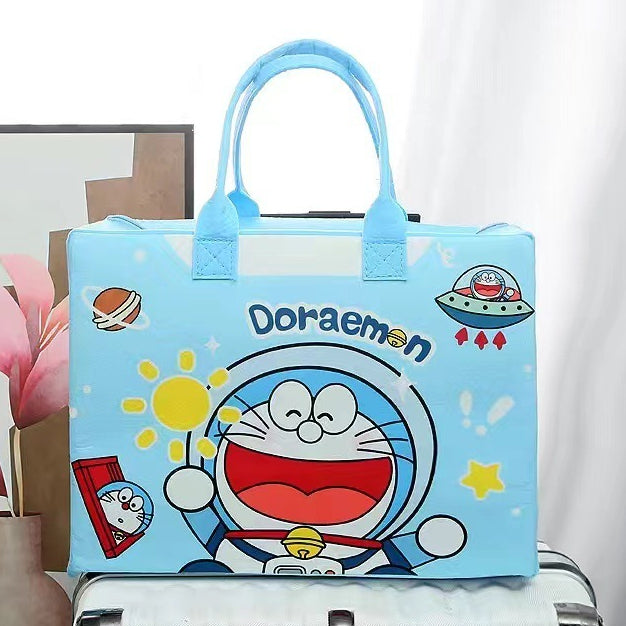 20951 Cartoon Character Canvas Tote Bag – Cute Aesthetic Handbag for KIds, Girls {Random Design}