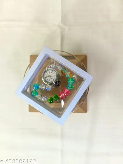 3039 Women Multicoloured Beads Watch