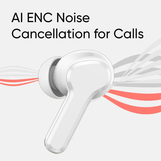 T110 Truly Wireless in Ear Earbuds with 38Hrs Playtime, AI-ENC Mic, Bluetooth 5.4 with Low Latency Gaming, 13mm Bass Drivers, Type-C Fast Charging, Touch Controls