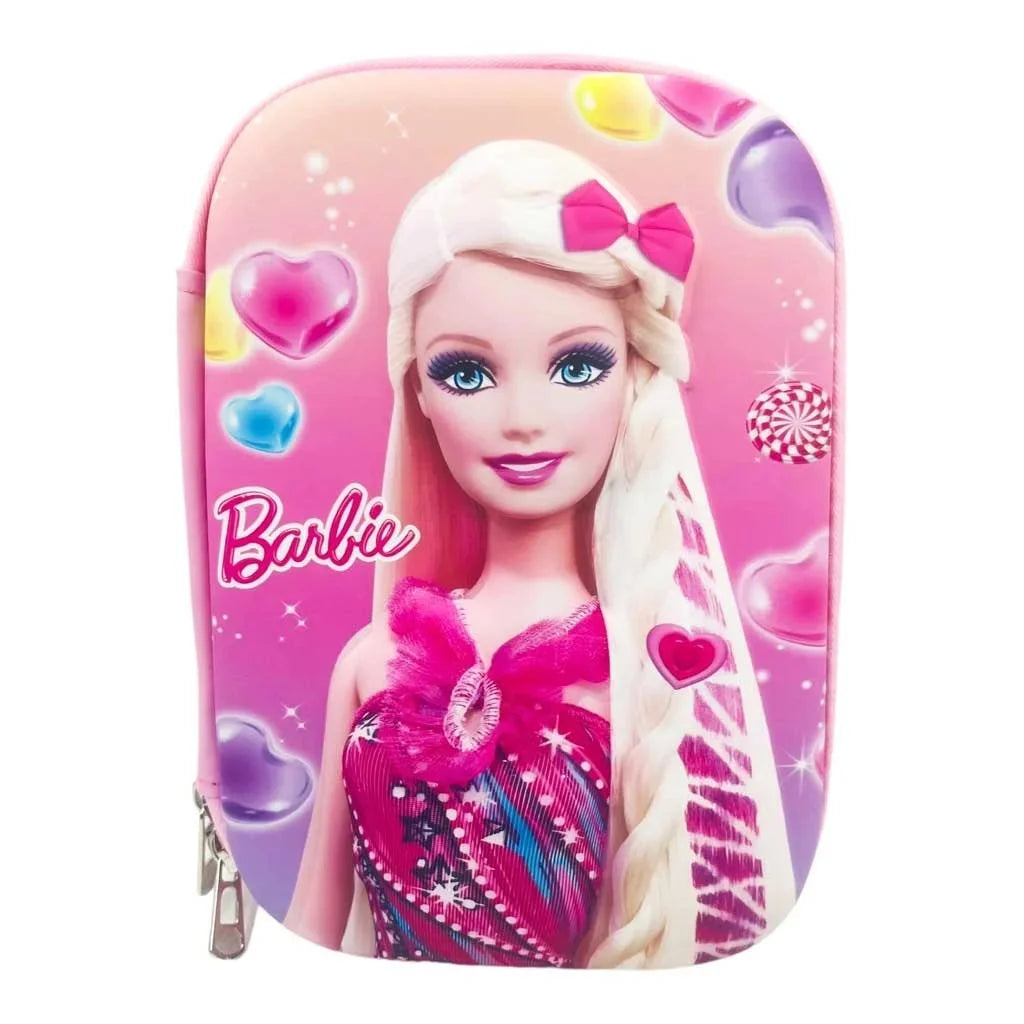 10576 Barbie Cartoon Design Pencil Pouch 20 Cm × 12 Cm {Random Design}