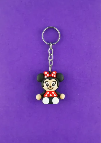 20382 {Pack of 12} Minnie Mouse Keychain for Kids