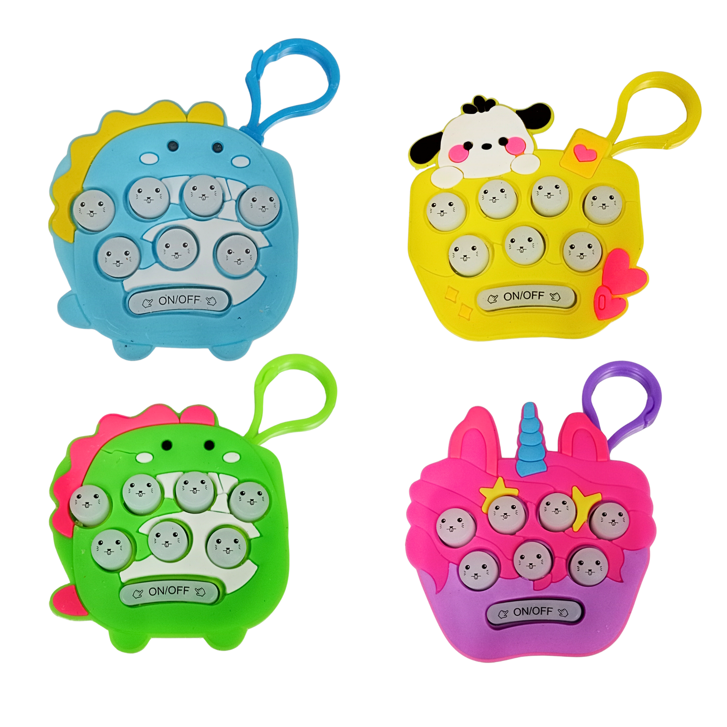 20540 Mini Whack-a-Mole Keychain | Electronic Hamster Fidget Game Toy | Lightweight and Safe Keychain for Classic Game Fun for Kids