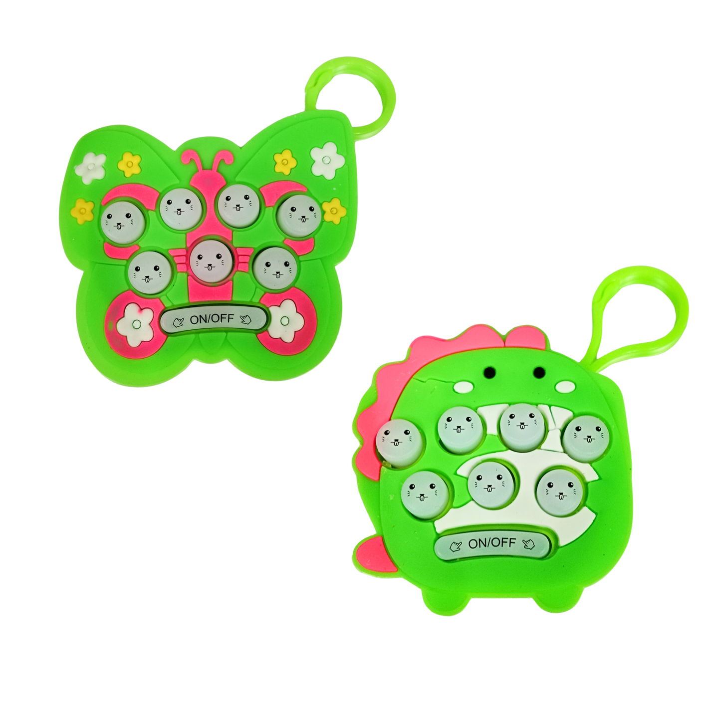 20540 Mini Whack-a-Mole Keychain | Electronic Hamster Fidget Game Toy | Lightweight and Safe Keychain for Classic Game Fun for Kids
