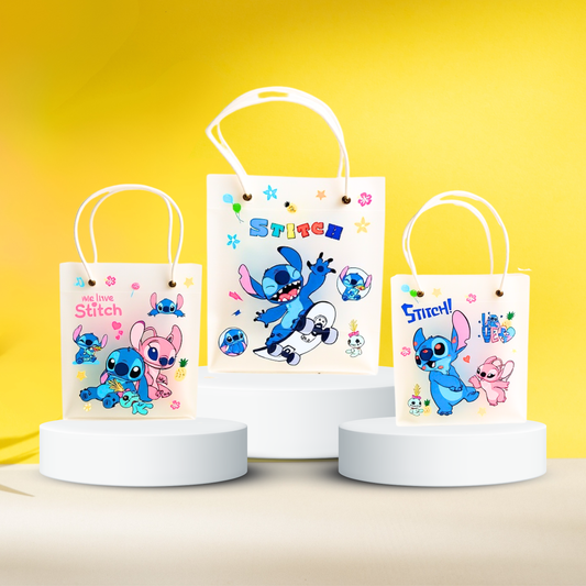 20538 Transparent Stitch Cartoon Print Bag {Random Design}