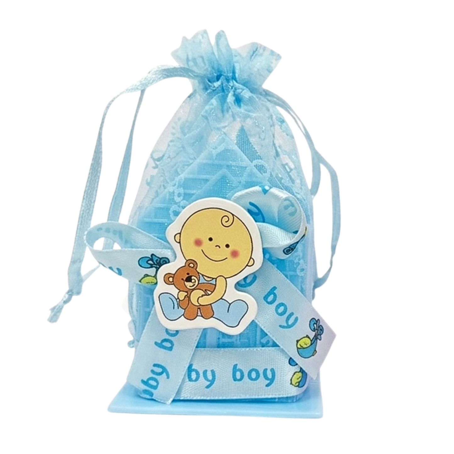 20534 {12 Pcs} Baby Shower Candy Bags {Blue/Pink}