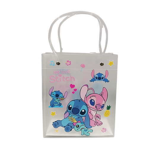 20538 Transparent Stitch Cartoon Print Bag {Random Design}